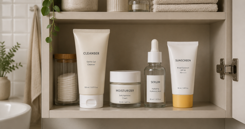 simple morning skincare routine for women